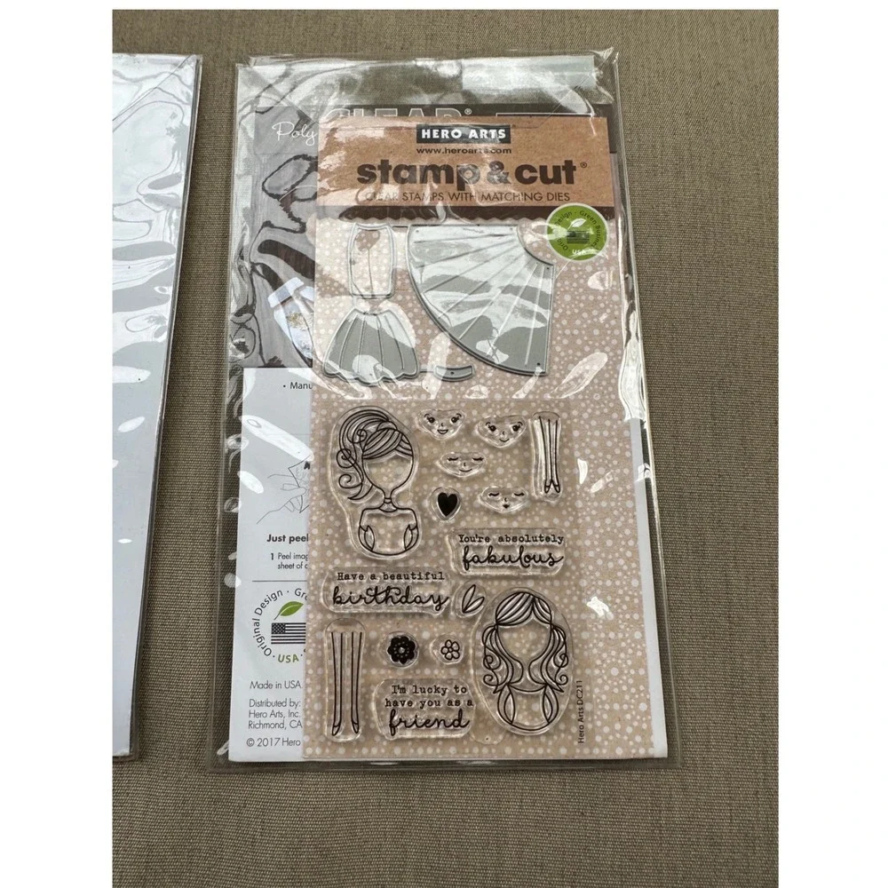 Hero Arts Clear Stamps Dies Bundle Feb April 2017 Card Kit Stay Classy 3 Sets